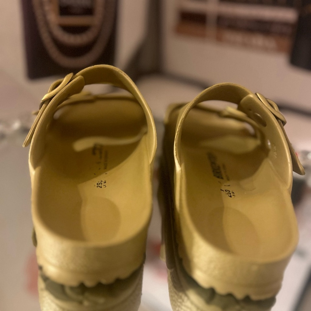 Birkenstock Arizona Eva Gold Sandals Shoes sz 8 - Picture 6 of 11